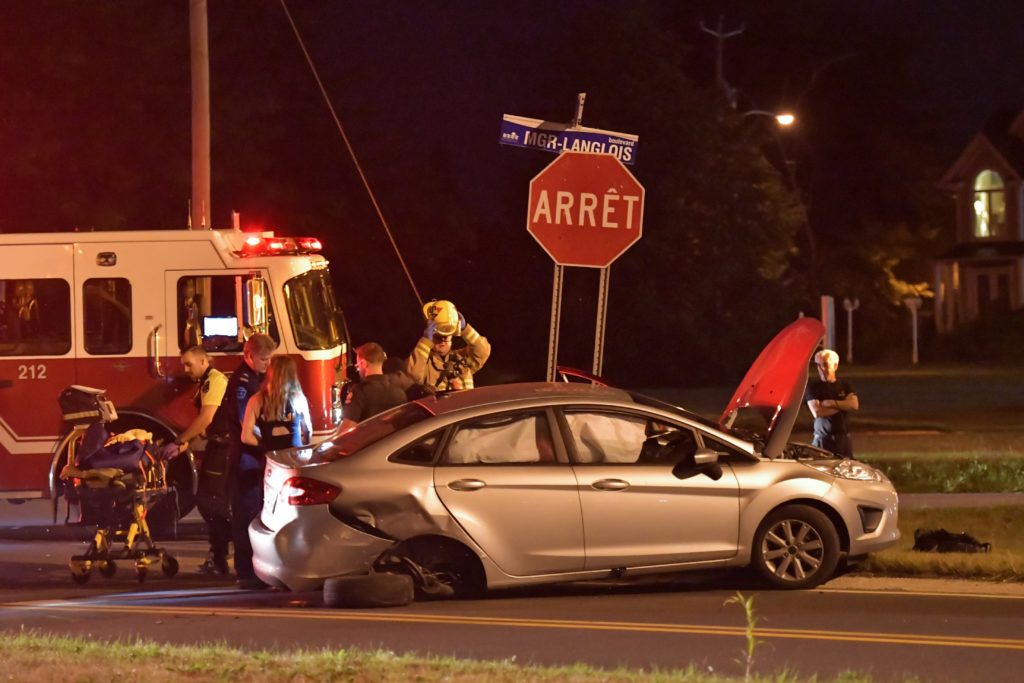 L&rsquo;endroit est réputé dangereux: Une autre collision à la sortie sud d&rsquo;un pont
