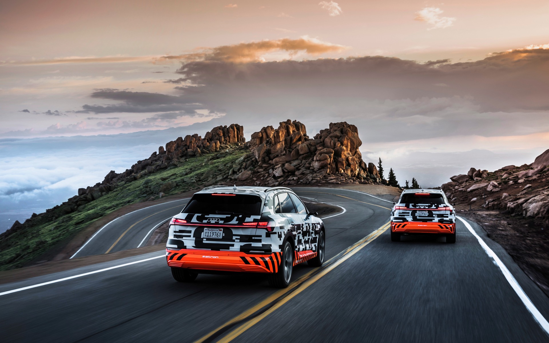 L’Audi e-tron impressionne à Pikes Peak avant sa première mondiale