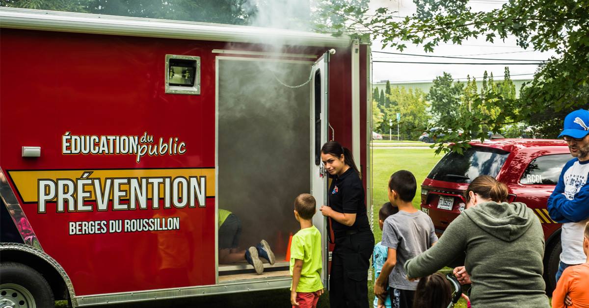 Sensibilisation sur les feux extérieurs à Candiac et Delson