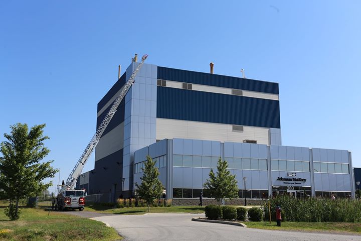 Intervention des pompiers dans le parc industriel de Candiac
