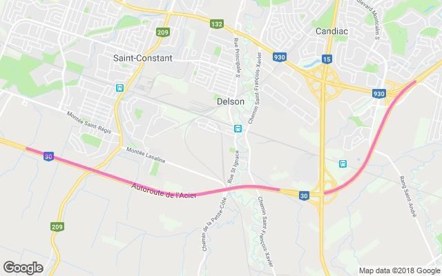 Travaux sur l’autoroute 30 à Candiac, Saint-Constant et Saint-Philippe