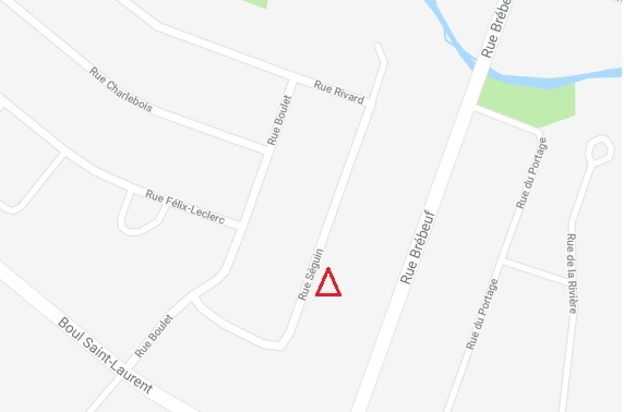 Travaux d’aqueduc sur la rue Séguin à Sainte-Catherine