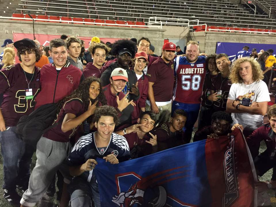 Le collègue Charles-Lemoyne s’associe aux Alouettes