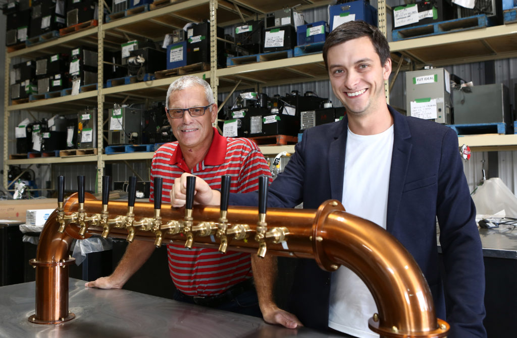 Chef de file dans les lignes de bière en fût