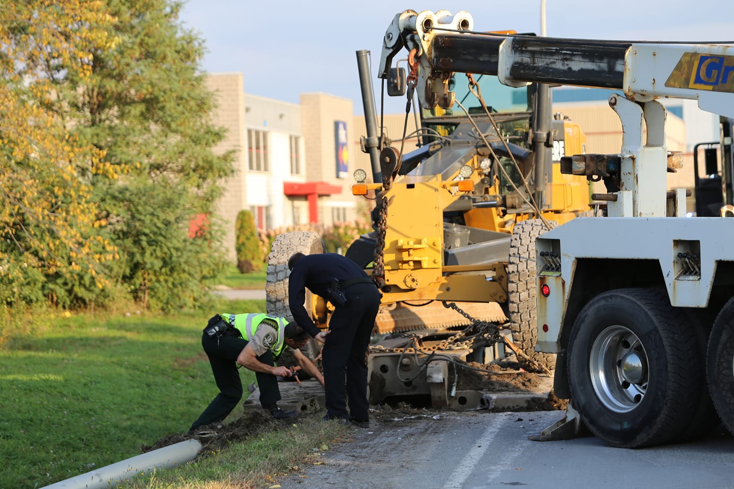 Lampadaire fauché : un constat d&rsquo;infraction remis au conducteur