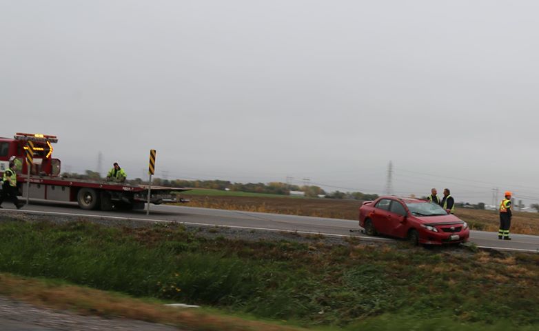 Une sortie de route complique le retour à la maison