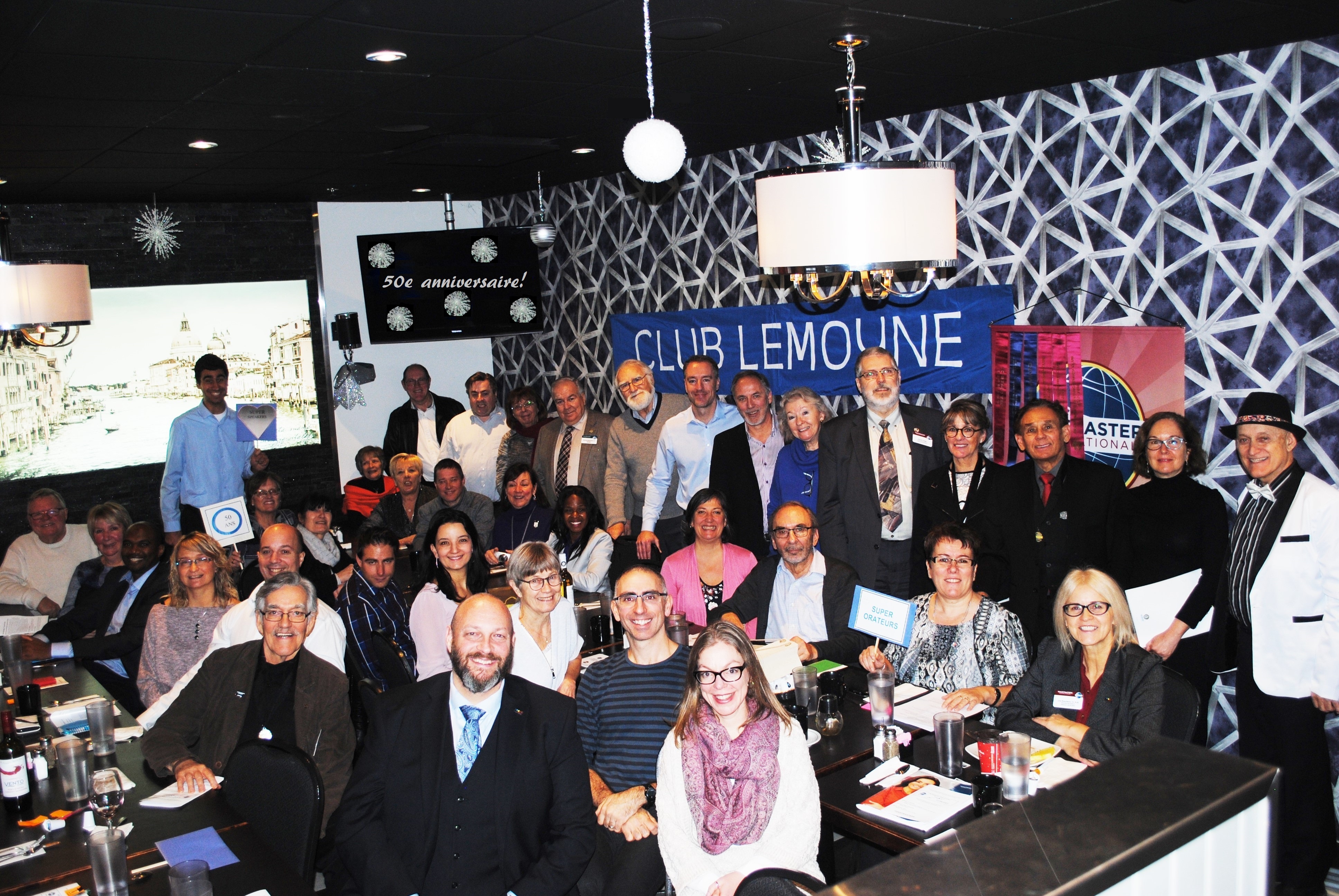 50 ans pour le club Toastmasters Lemoyne de Candiac