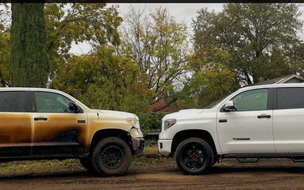 Le héros californien reçoit son Toyota Tundra flambant neuf