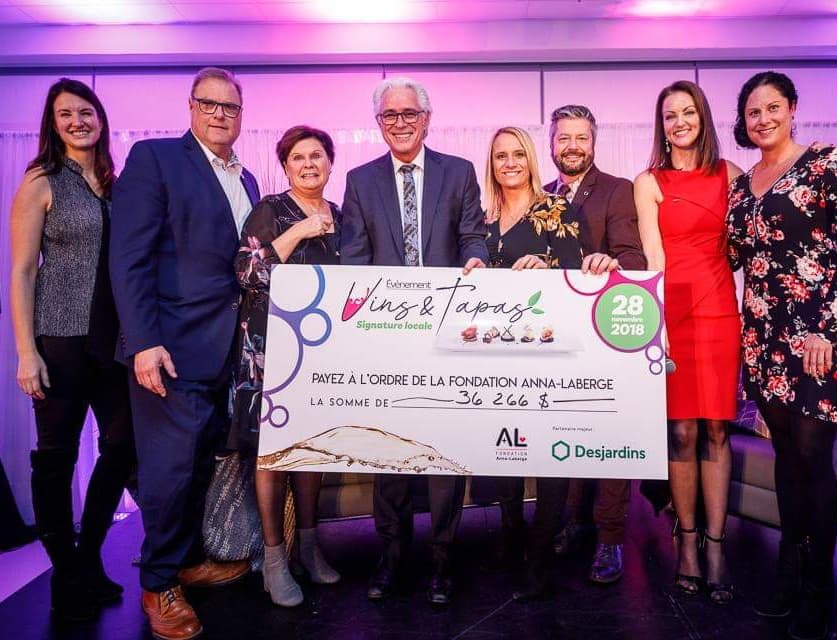 Soirée Vins & Tapas : la Fondation Anna-Laberge récolte plus de 36 000 $