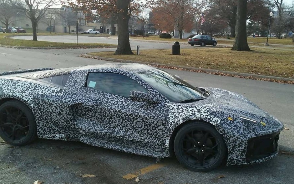 Une Chevrolet Corvette à moteur central aperçue sur les routes du Michigan