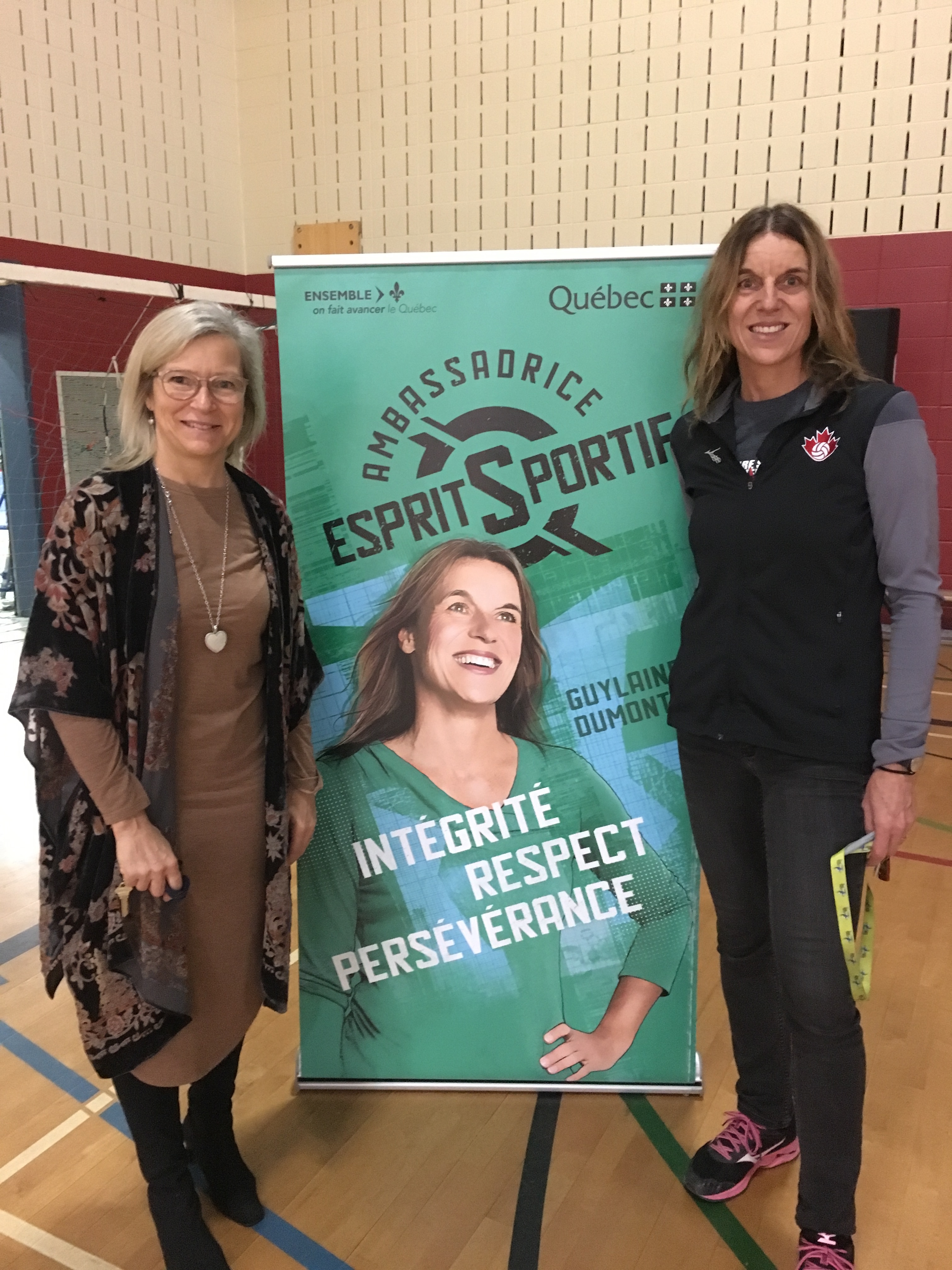 Une Olympienne raconte son parcours à des élèves