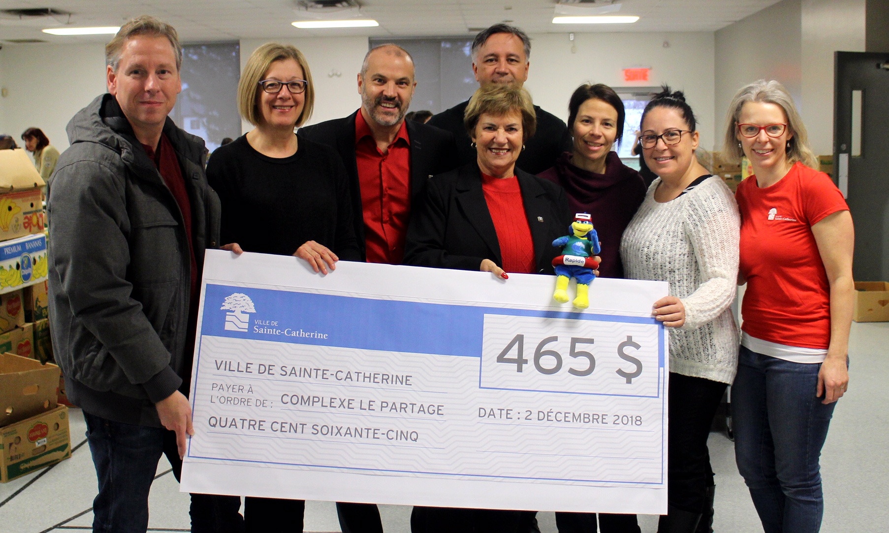 Plus de 8 000 $ récoltés à la guignolée à Sainte-Catherine