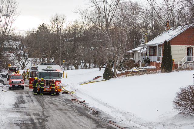 Un incendie endommage une résidence à Saint-Constant