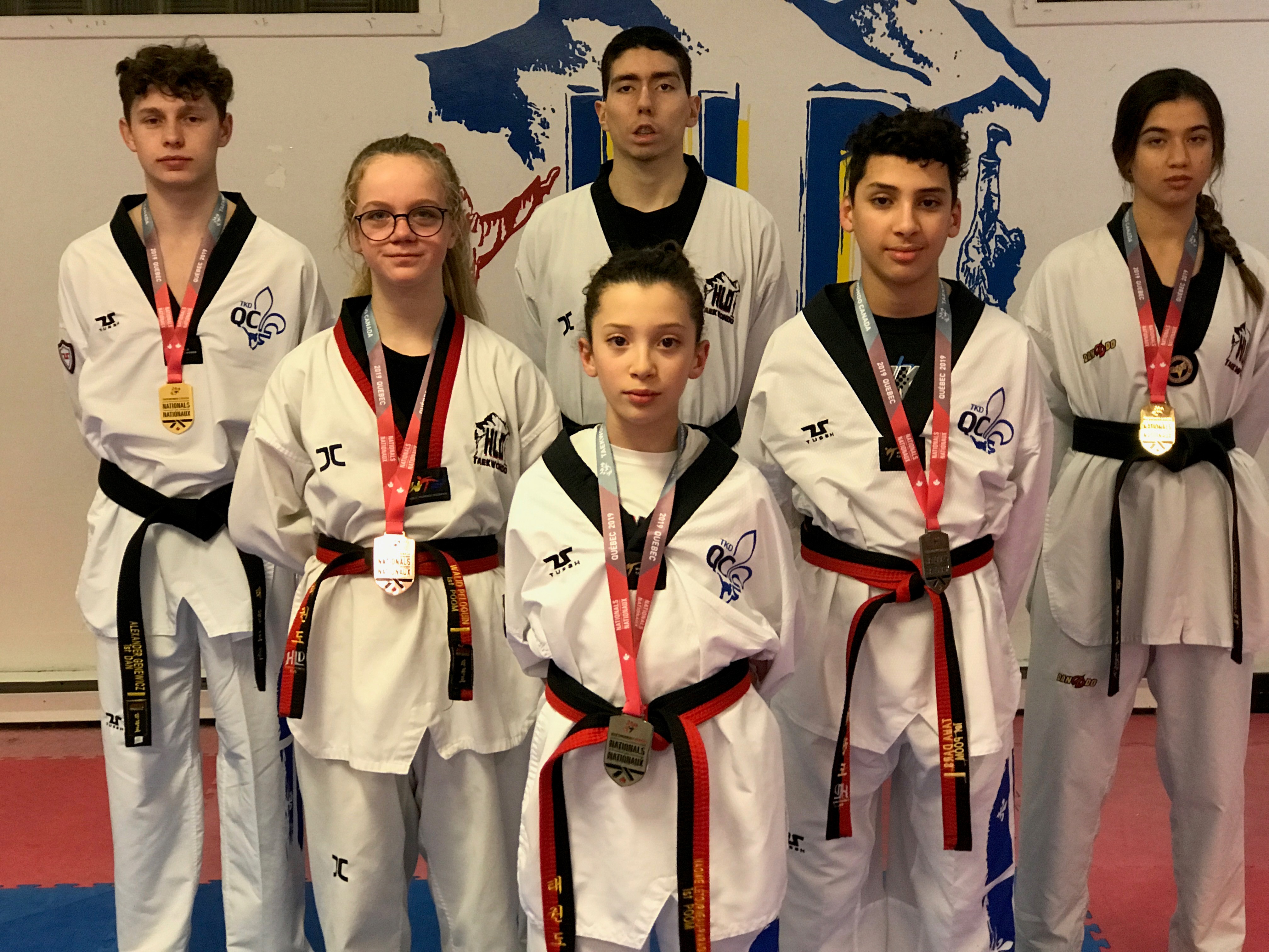 Six médailles pour l’école HLD Taekwondo au Championnat canadien