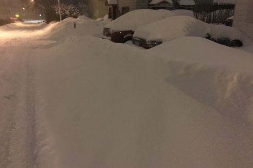 Beaucoup de neige à pelleter