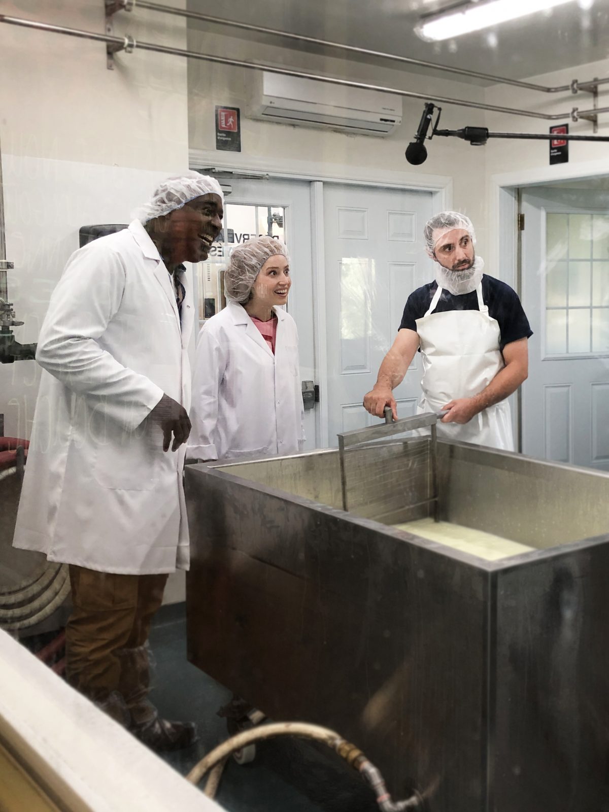 Passe-Partout en tournage à la Fromagerie Ruban Bleu