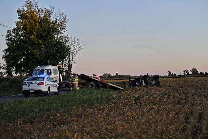 Plusieurs tonneaux après avoir évité un animal à Saint-Constant