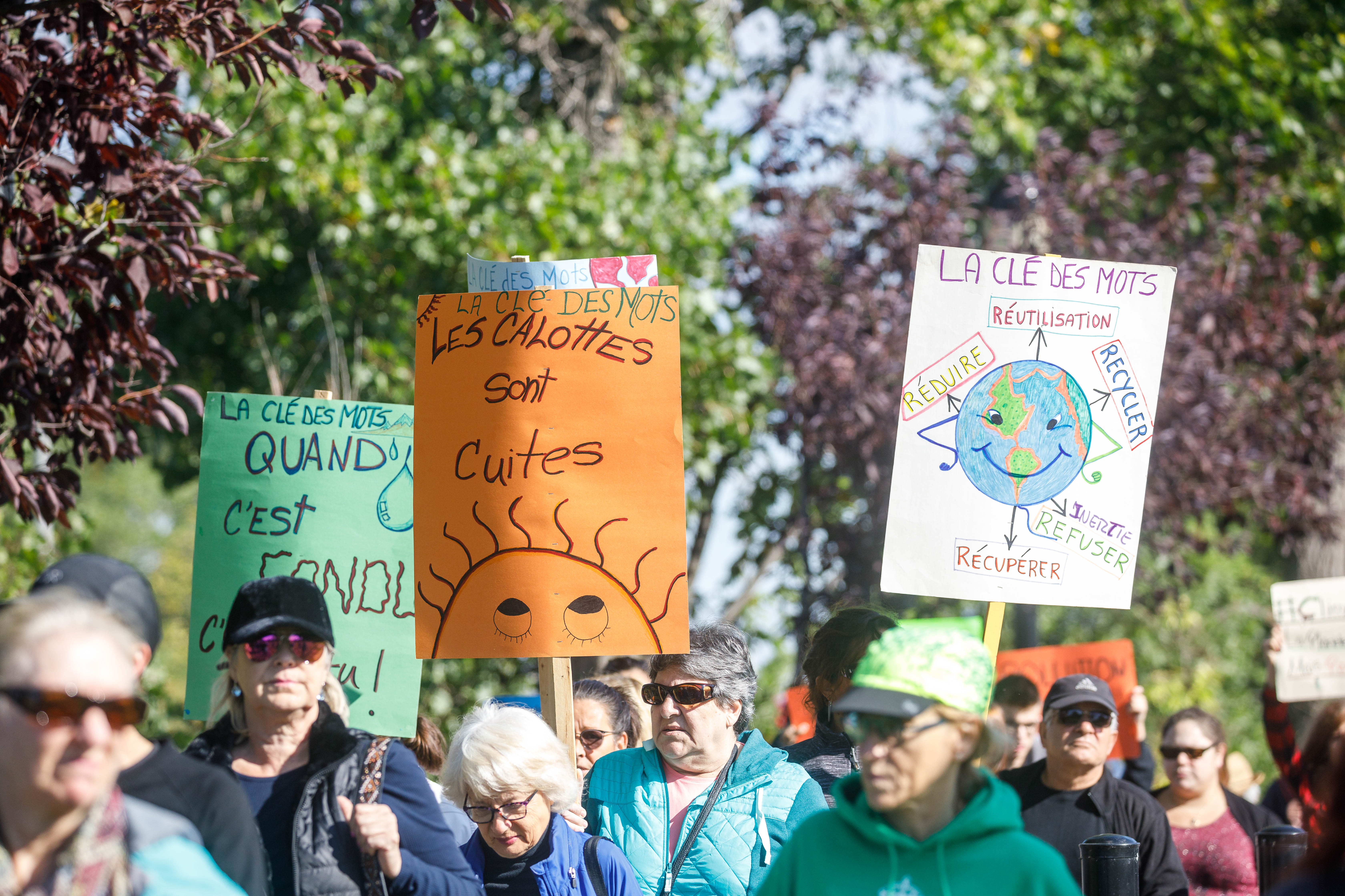 Les citoyens manifestent pour le climat à La Prairie