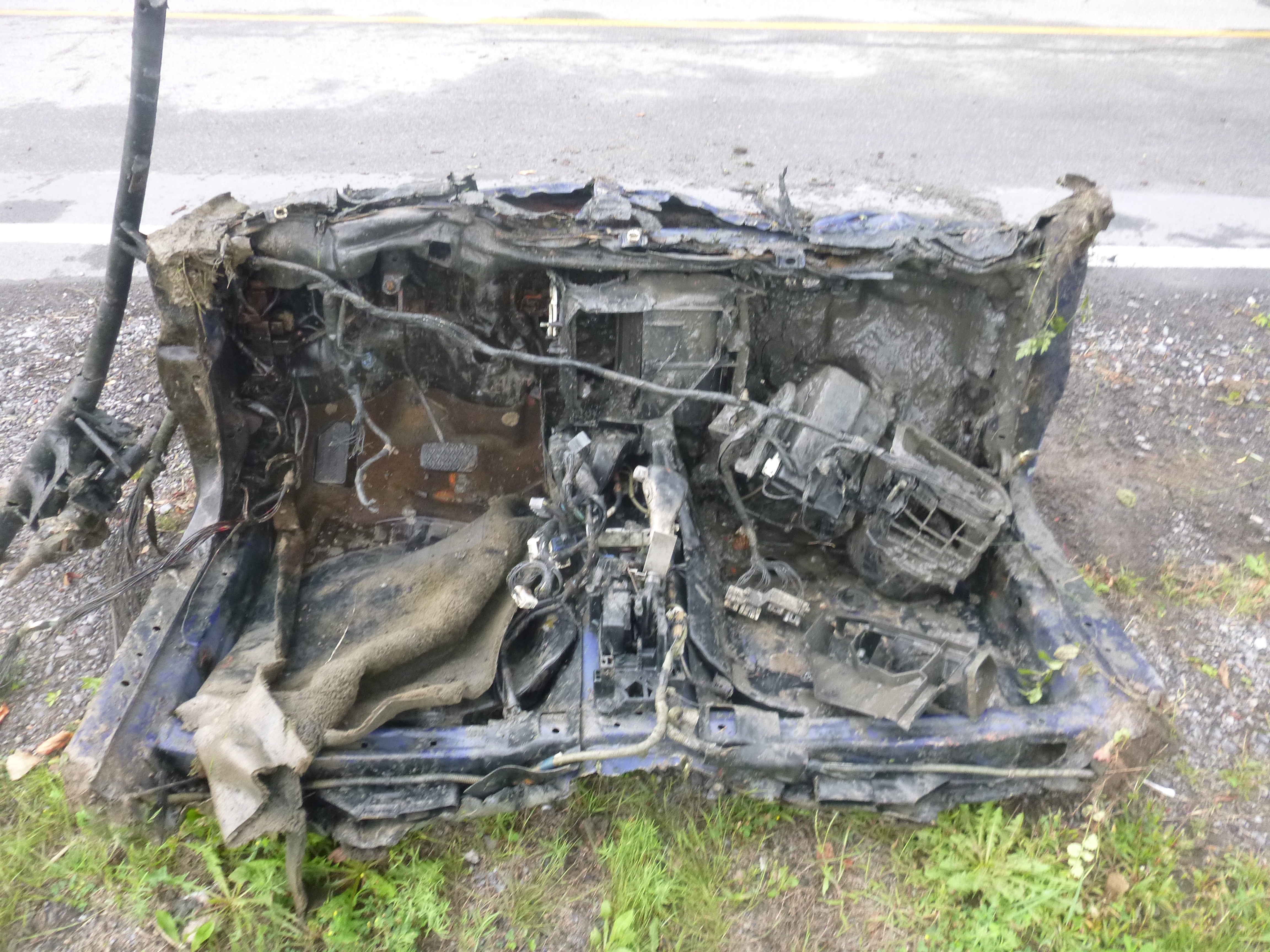 Une partie de voiture trouvée dans la rivière de la Tortue