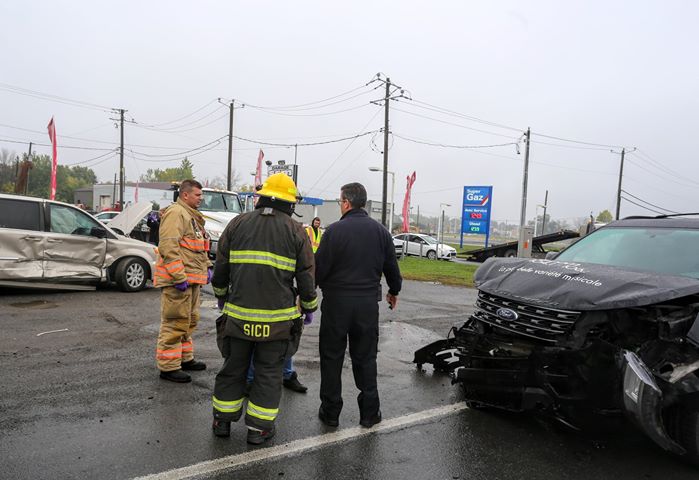 La voie centrale de la route 132 en cause dans un nouvel accident