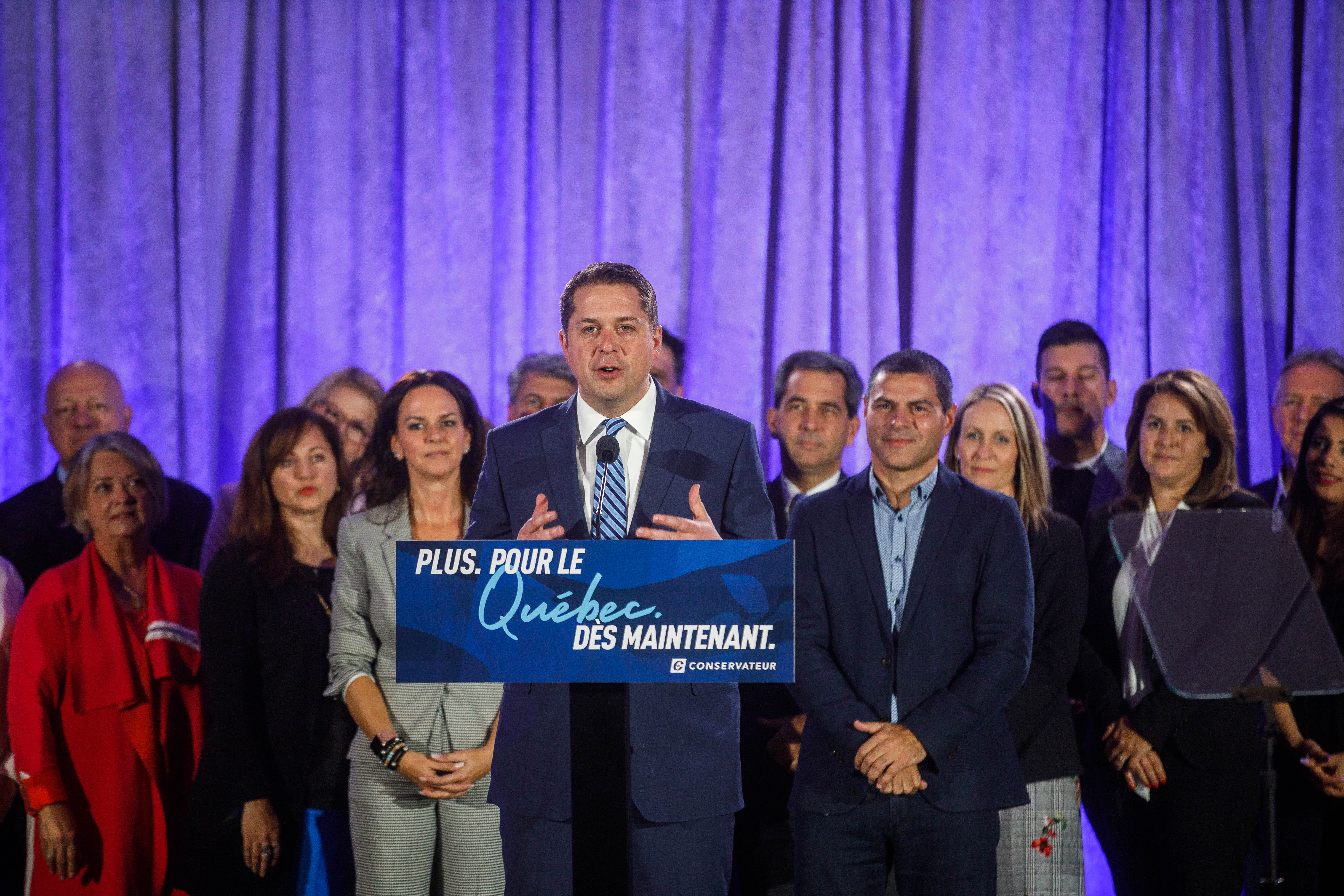 Andrew Scheer en mode séduction à La Prairie
