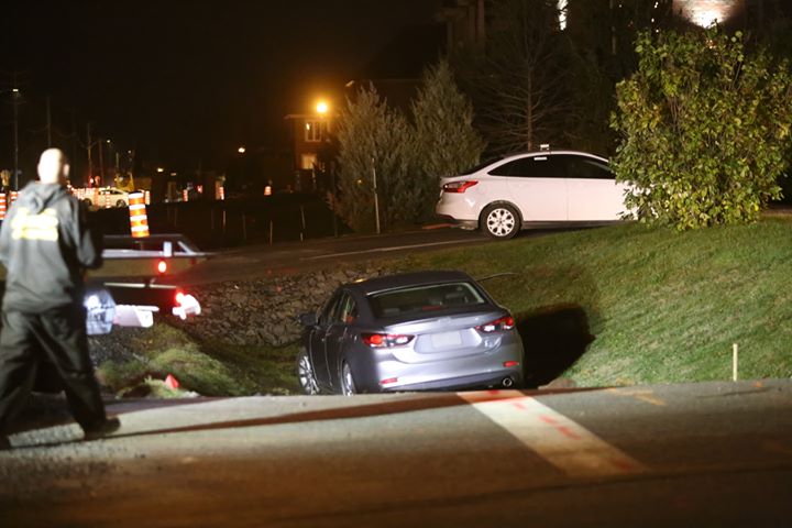 Deux voitures prennent le champ sur les routes de la région