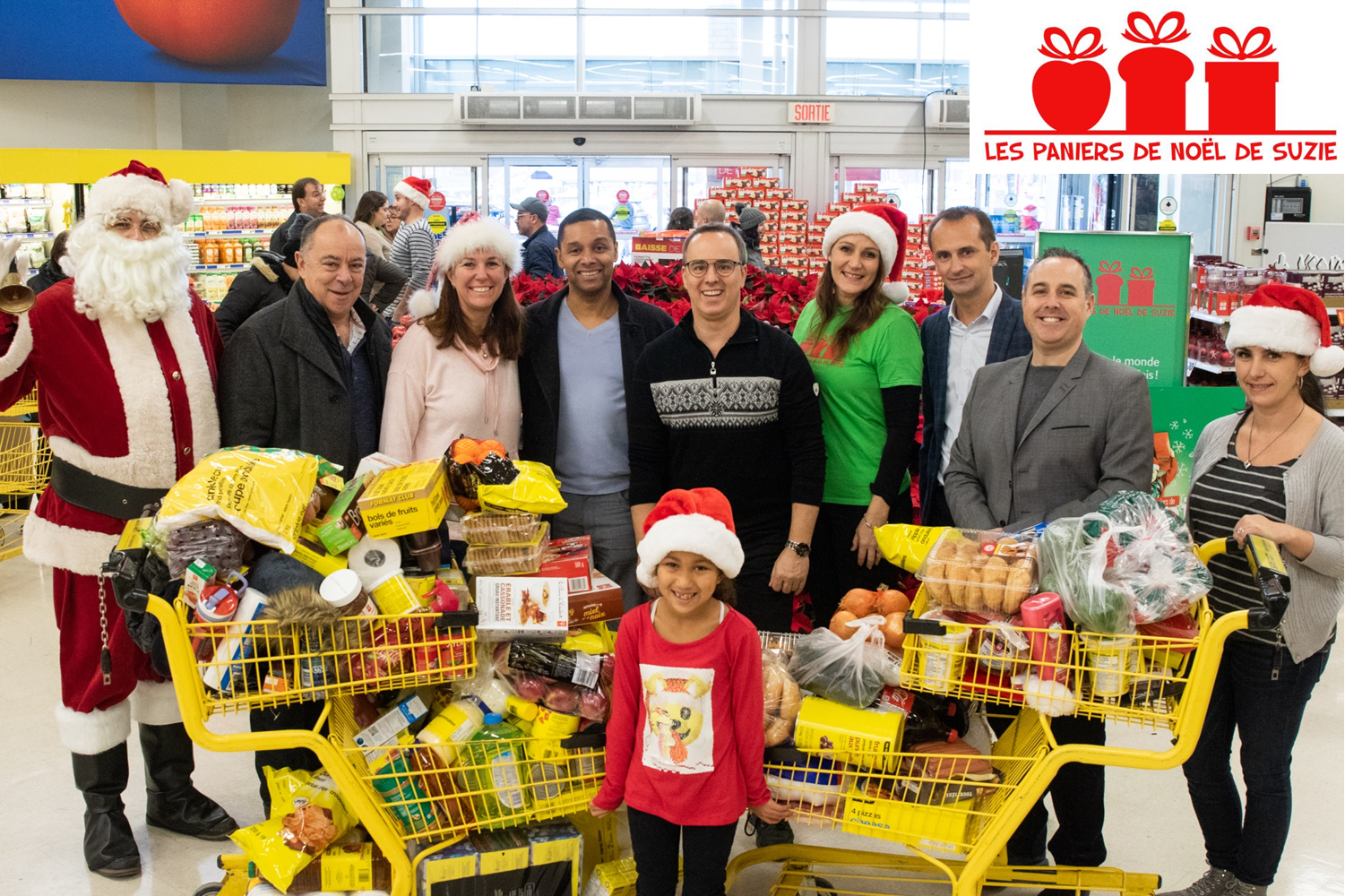 Des paniers de Noël pour des familles de la Montérégie