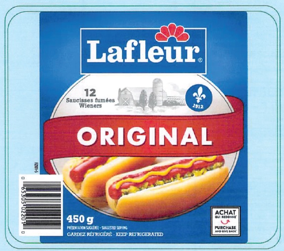 Des saucisses Lafleur visées par un rappel