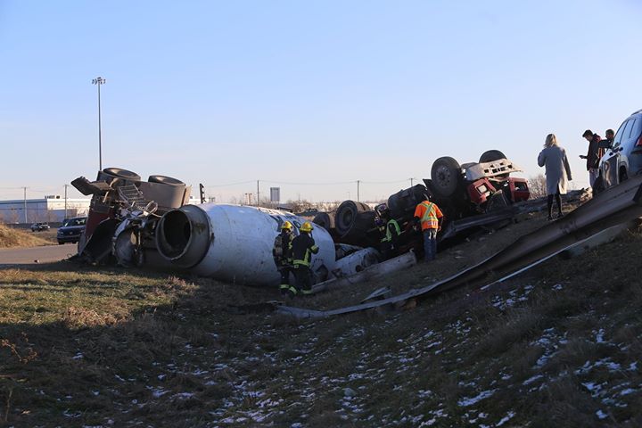 Bétonnière renversée: le conducteur est décédé