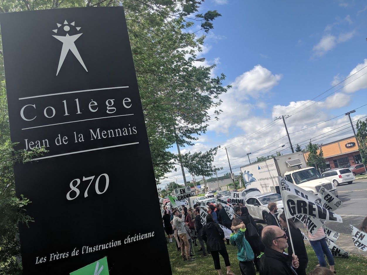 Revue de l&rsquo;année 2019 : grève des professeurs au Collège Jean de la Mennais