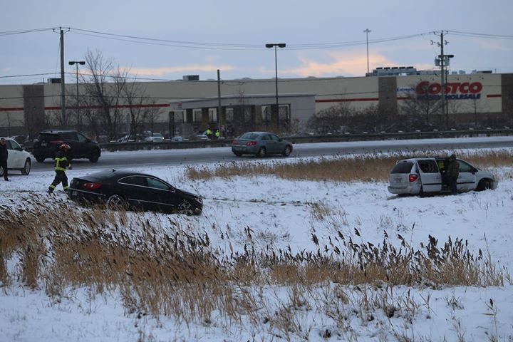 Accident dans une bretelle d&rsquo;accès à l&rsquo;autoroute 15