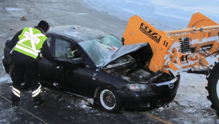 Collision voiture vs déneigeuse : les capacités affaiblies peut-être en cause