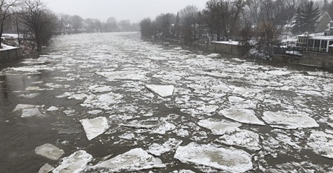 EN VIDÉO – Débâcle de la rivière Châteauguay