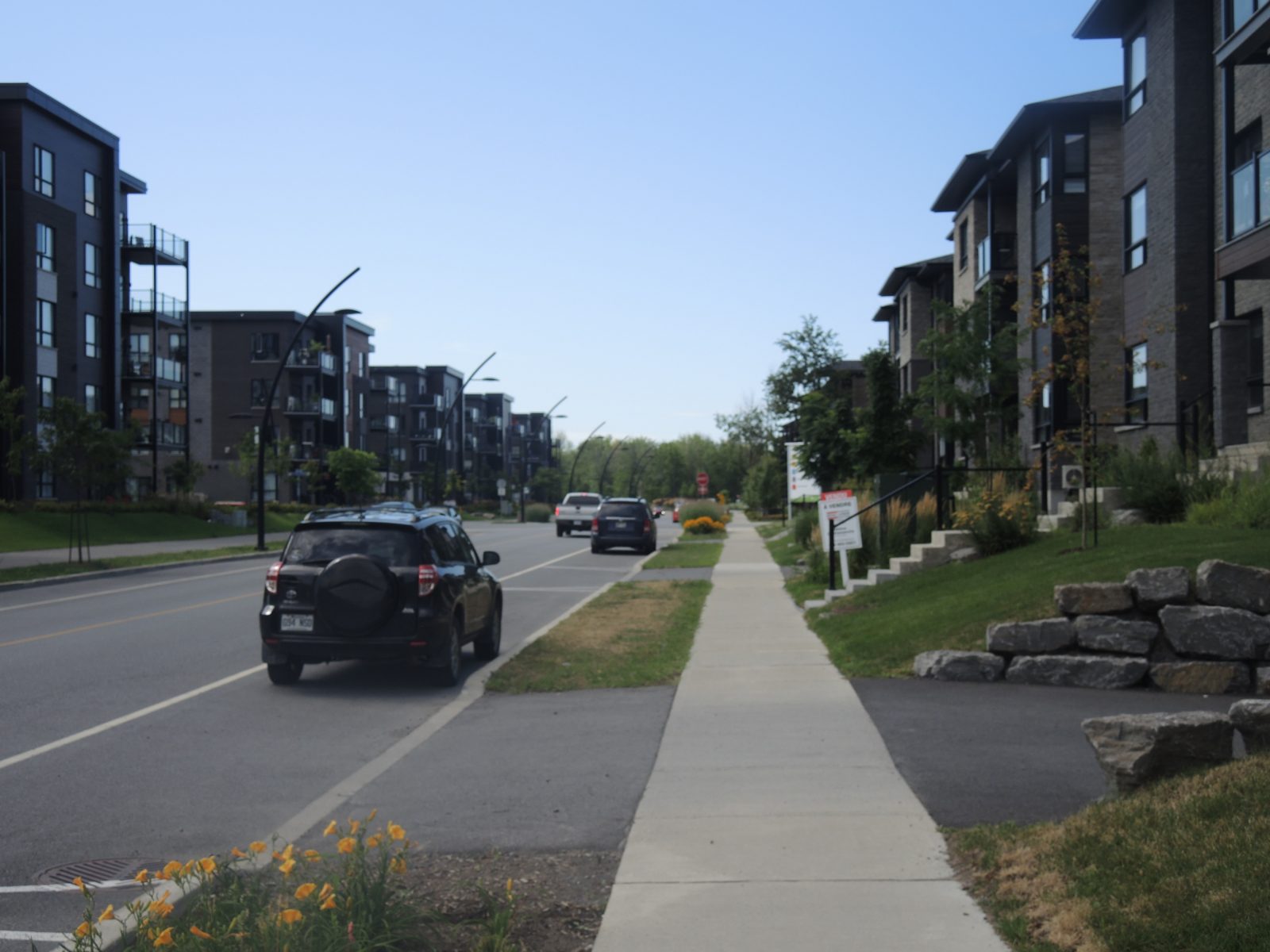 Le quartier Symbiocité à La Prairie desservi par autobus