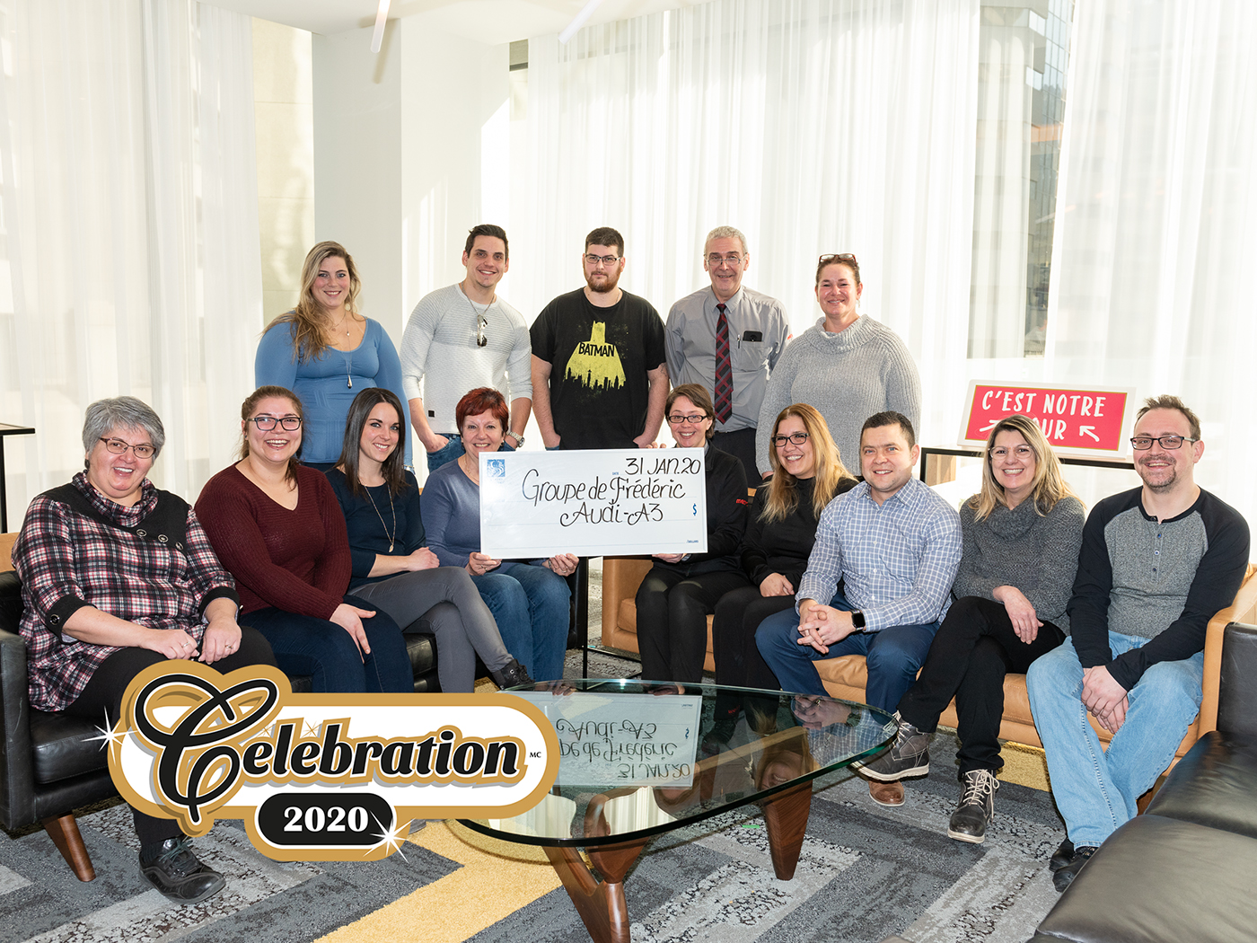 Des collègues remportent une Audi à la loterie