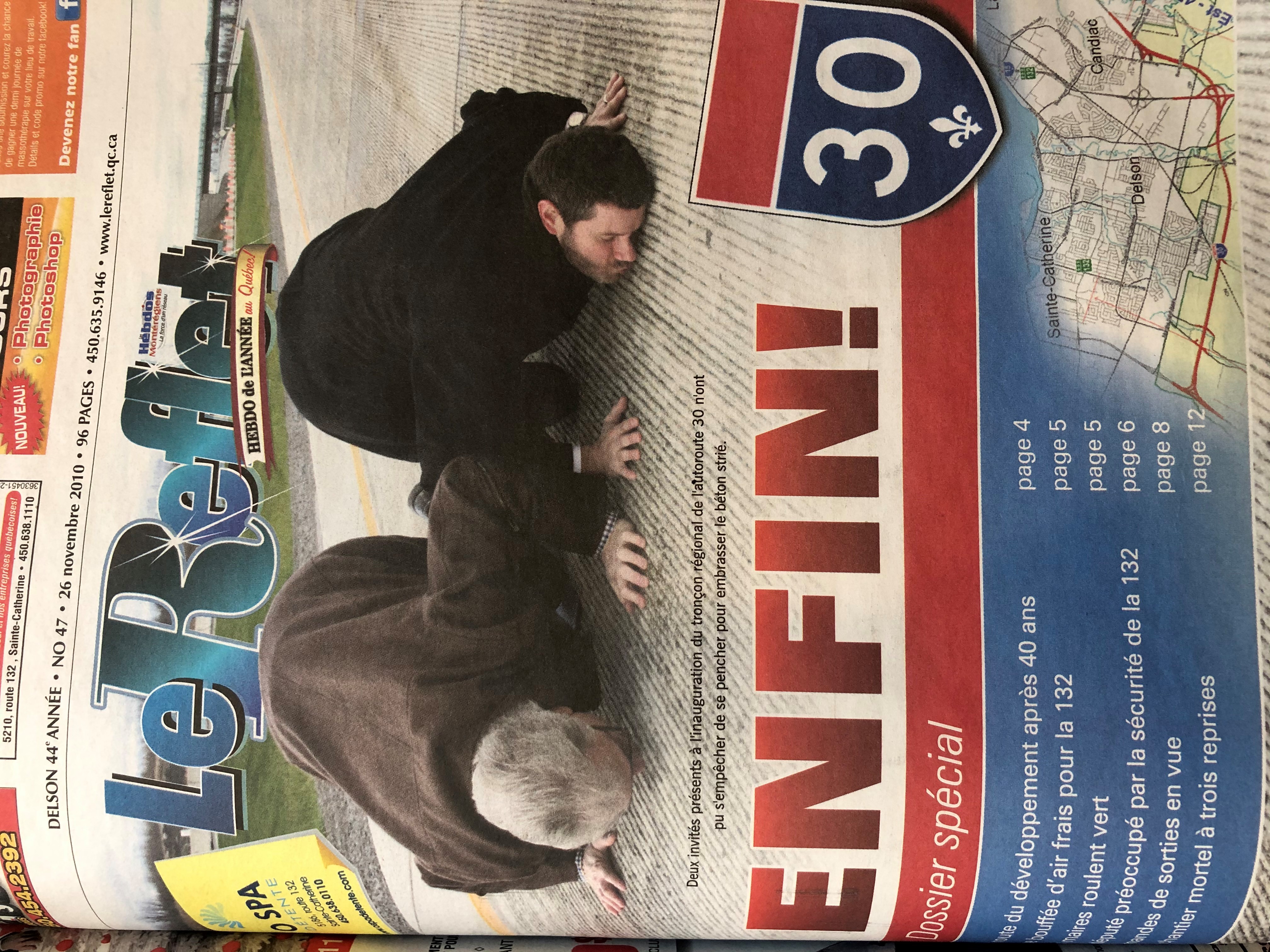 Samedis nostalgie – Ouverture de l’autoroute 30 en 2010