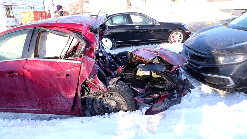 Carambolage : des Américains coincés à La Prairie