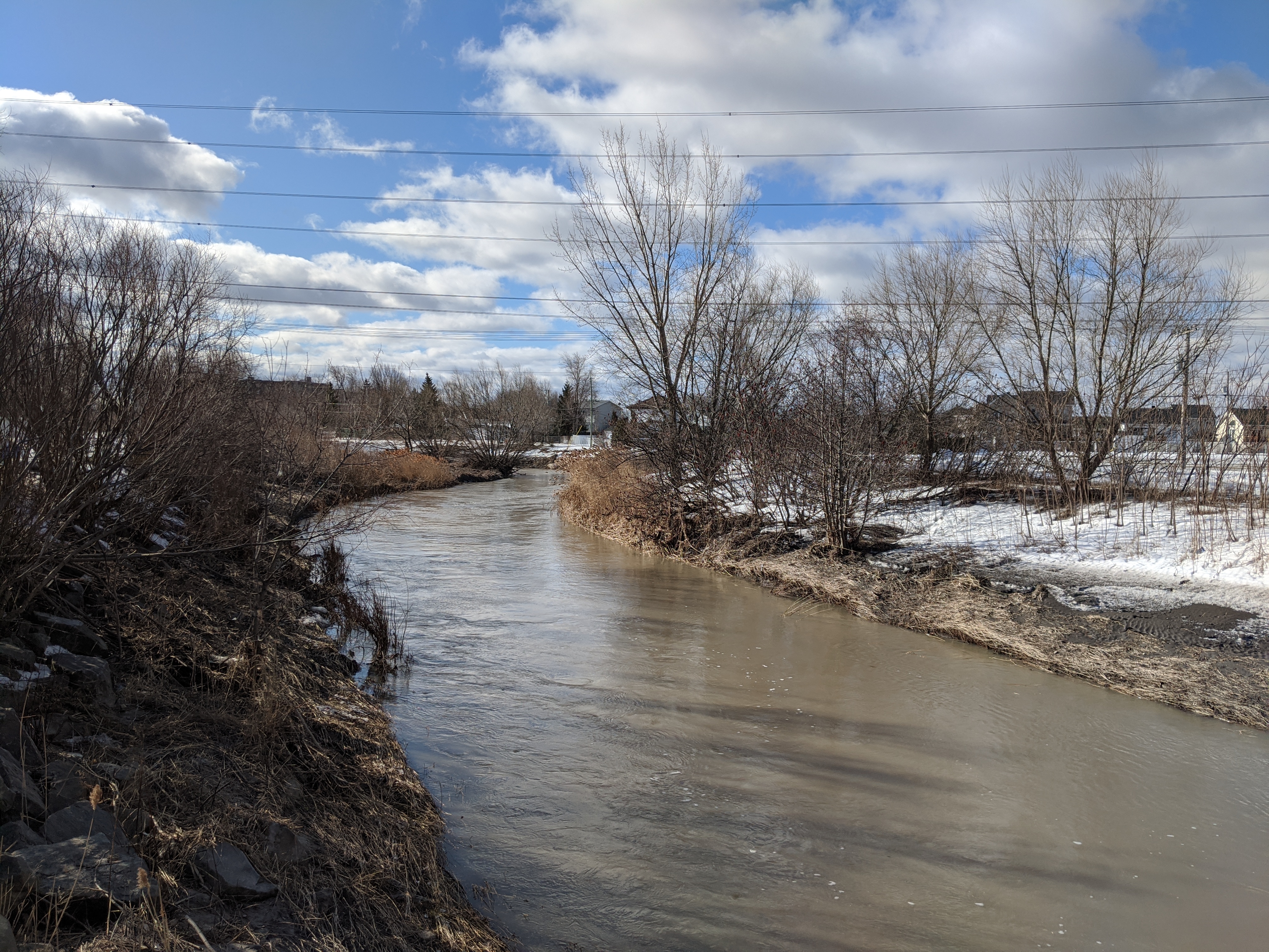 La rivière Saint-Régis maintenant stable