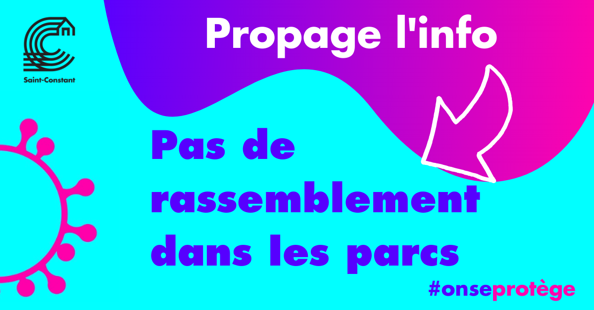 Saint-Constant interdit les rassemblements dans ses parcs et espaces verts