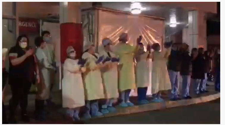 VIDÉO – Le personnel de l’Hôpital Anna-Laberge «énergisé» par l’hommage