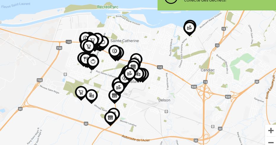 Saint-Constant lance une carte de ses commerces ouverts