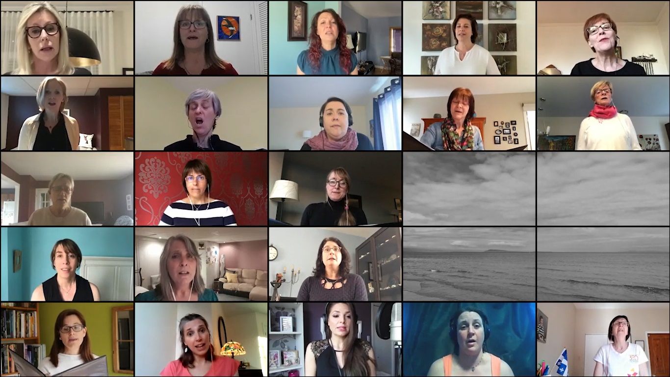 VIDÉO – Le Choeur de La Prairie en concert virtuel