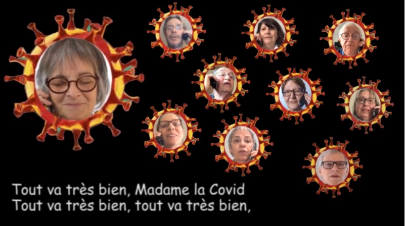 Des retraités confinés qui ont de l’humour