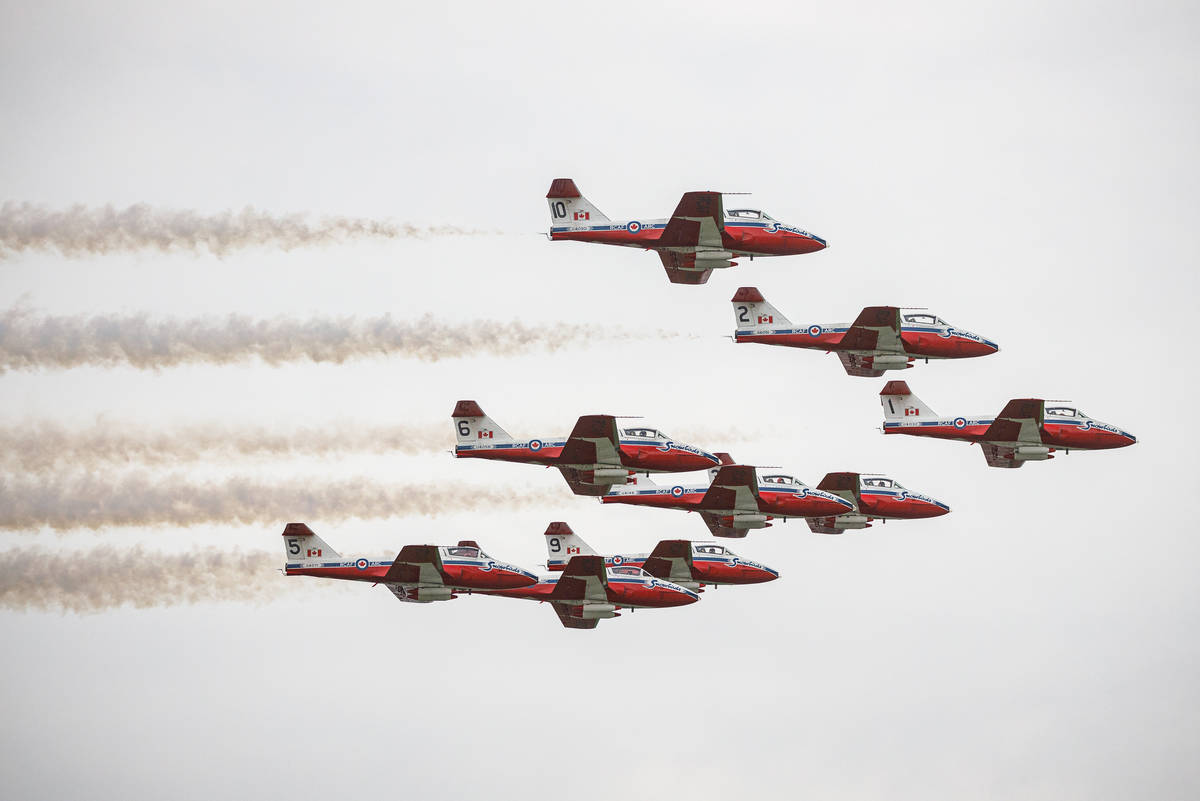 Les Snowbirds survoleront la région cet après-midi