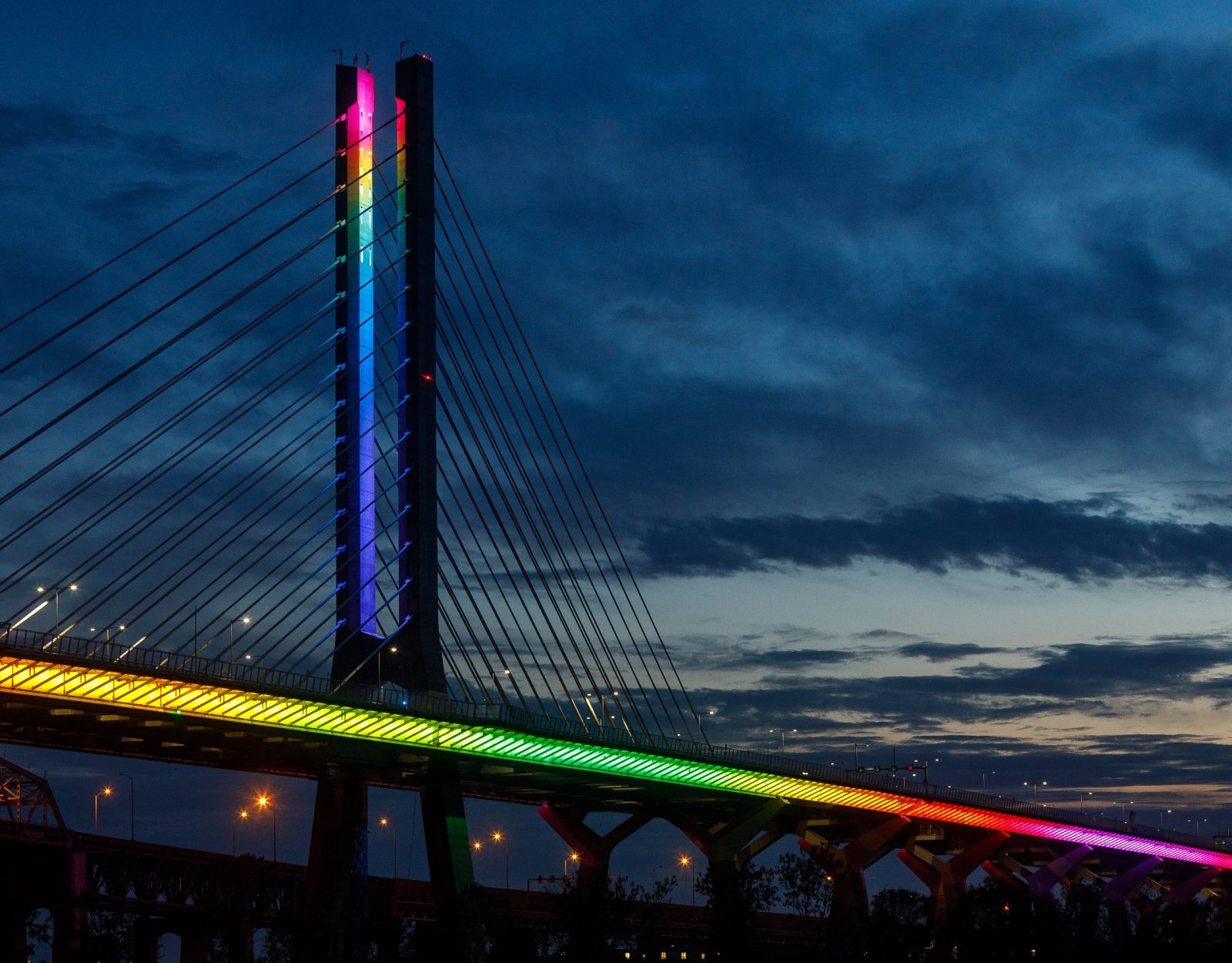 Le pont Samuel-De Champlain s’illuminera de vert pour la Journée de l’environnement