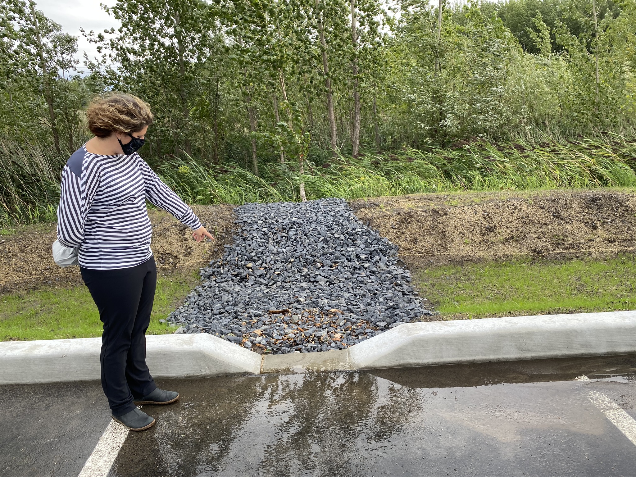 Les travaux dans le stationnement incitatif à La Prairie sont terminés