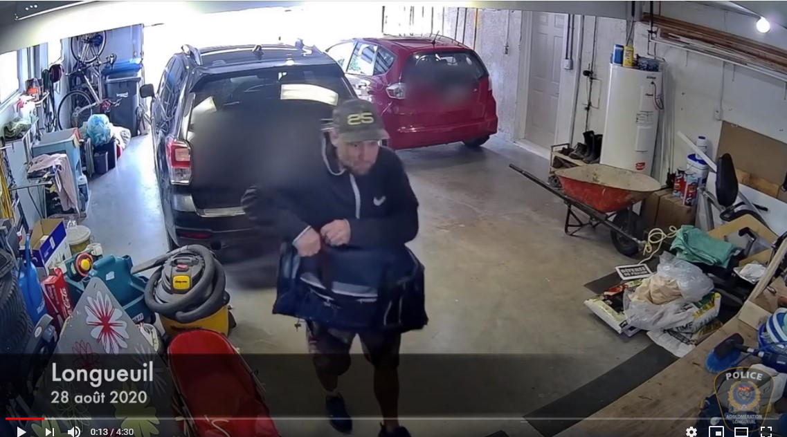 Vol dans un garage: un suspect arrêté grâce à une vidéo