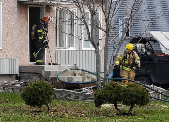 Début d&rsquo;incendie à Saint-Constant
