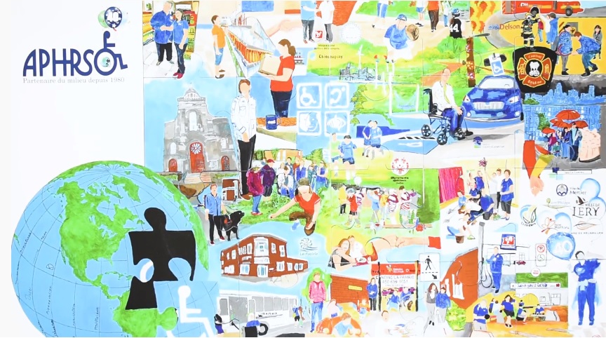 VIDÉO – Limités physiquement, ils créent une œuvre pour l’anniversaire d’un organisme