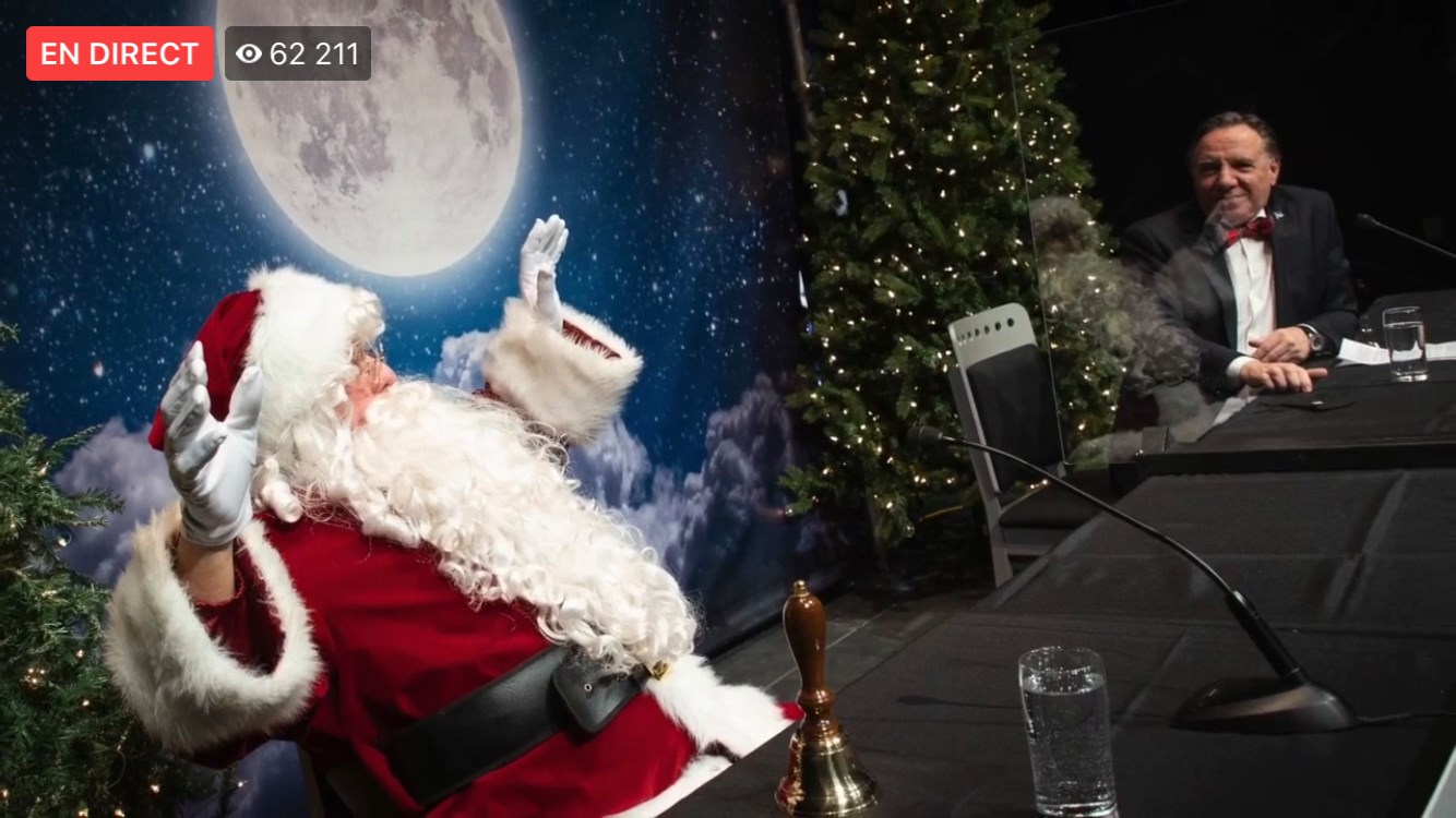Le père Noël, prioritaire et essentiel confirme Legault